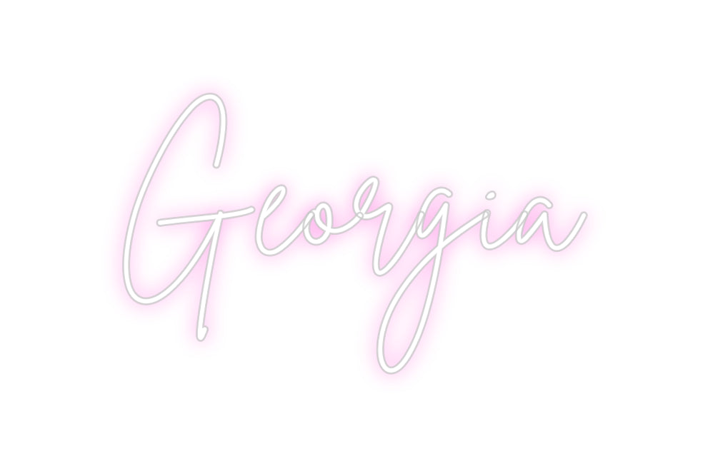 Custom Neon Sign Online Editor Georgia