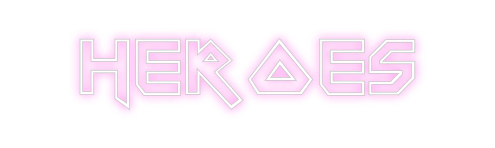 Custom Neon Sign Online Editor Heroes