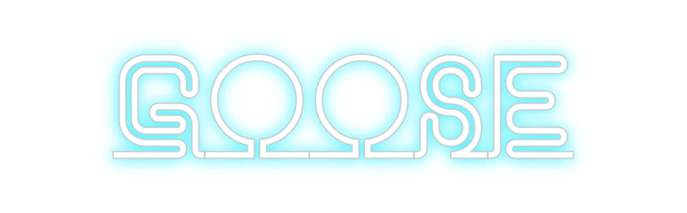 Custom Back Lit Neon Sign Online Editor GOOSE