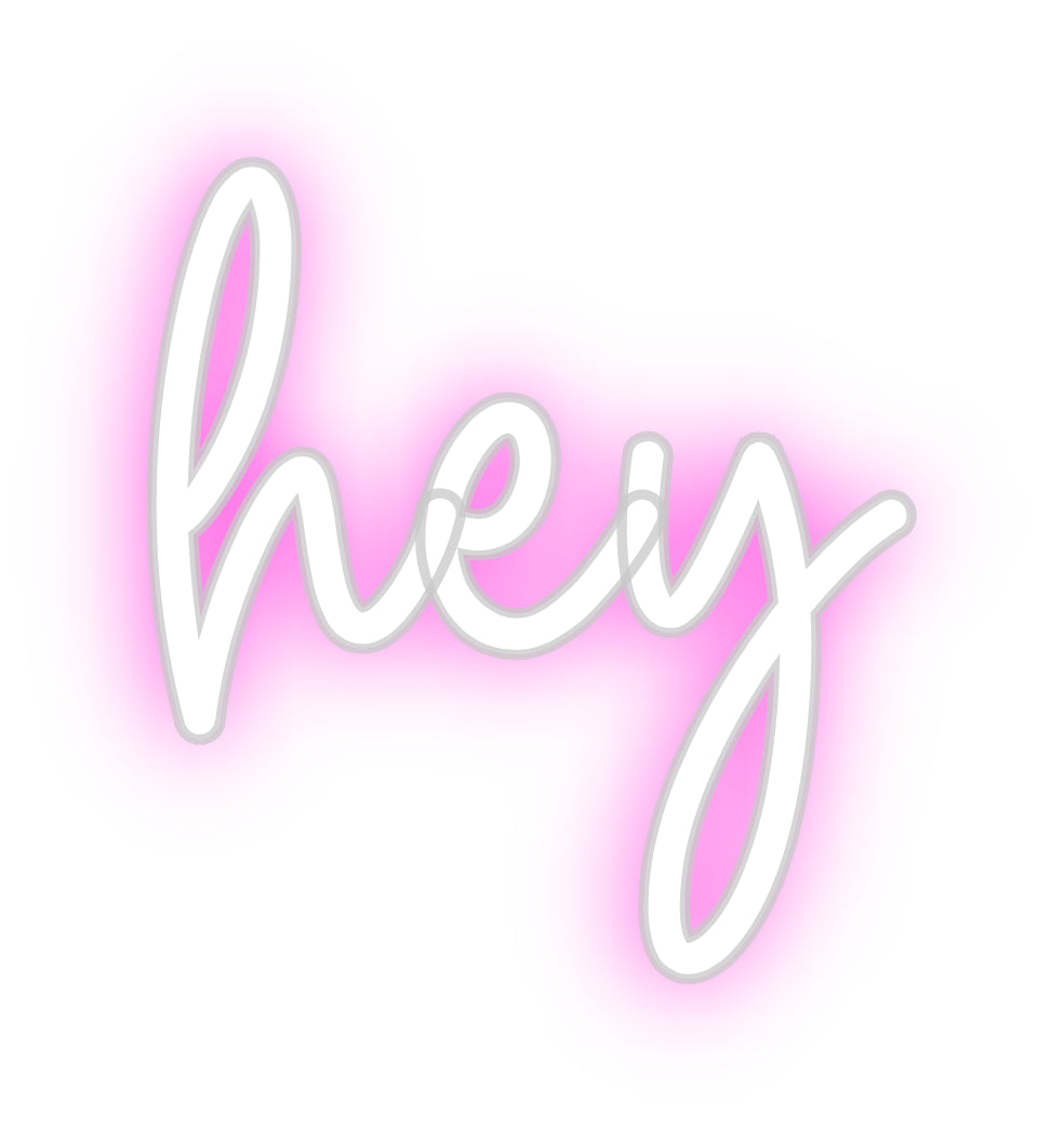 Custom Neon Sign Online Editor hey