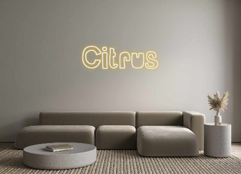 Custom Back Lit Neon Sign Online Editor Citrus