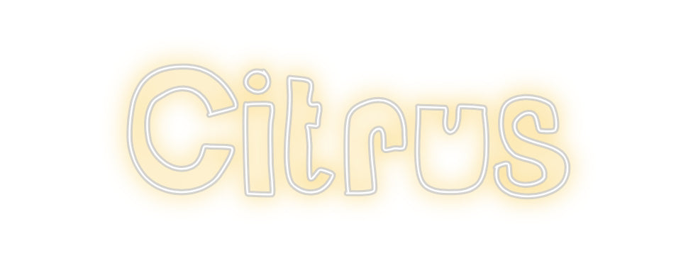 Custom Back Lit Neon Sign Online Editor Citrus