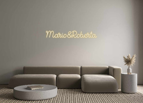 Custom Back Lit Neon Sign Online Editor Mario&Roberta
