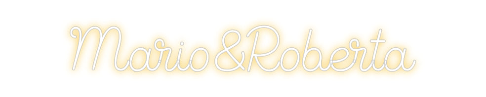 Custom Back Lit Neon Sign Online Editor Mario&Roberta
