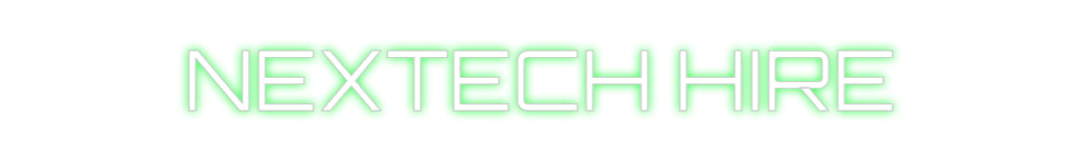 Custom Back Lit Neon Sign Online Editor NEXTECH HIRE