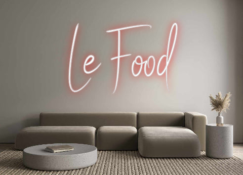 Custom Neon Sign Online Editor Le Food