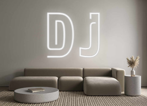 Custom Neon Sign Online Editor DJ