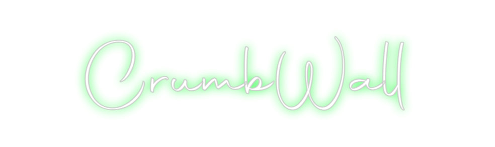 Custom Back Lit Neon Sign Online Editor CrumbWall