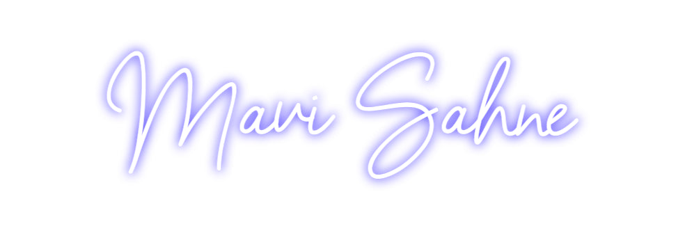 Custom Neon Sign Online Editor Mavi Sahne