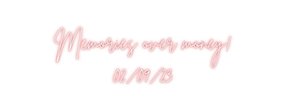 Custom Neon Sign Online Editor Memories over...