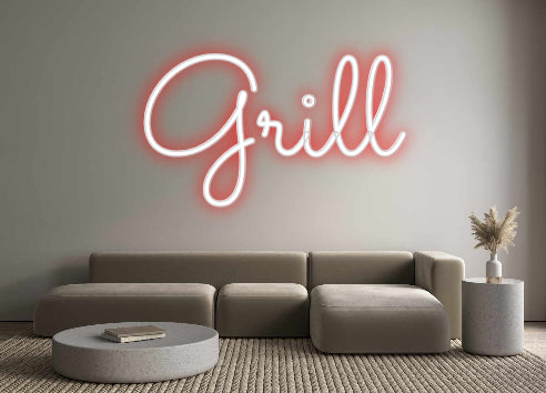 Custom Neon Sign Online Editor Grill