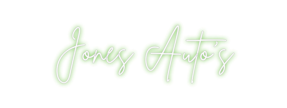 Custom Neon Sign Online Editor Jones Auto's