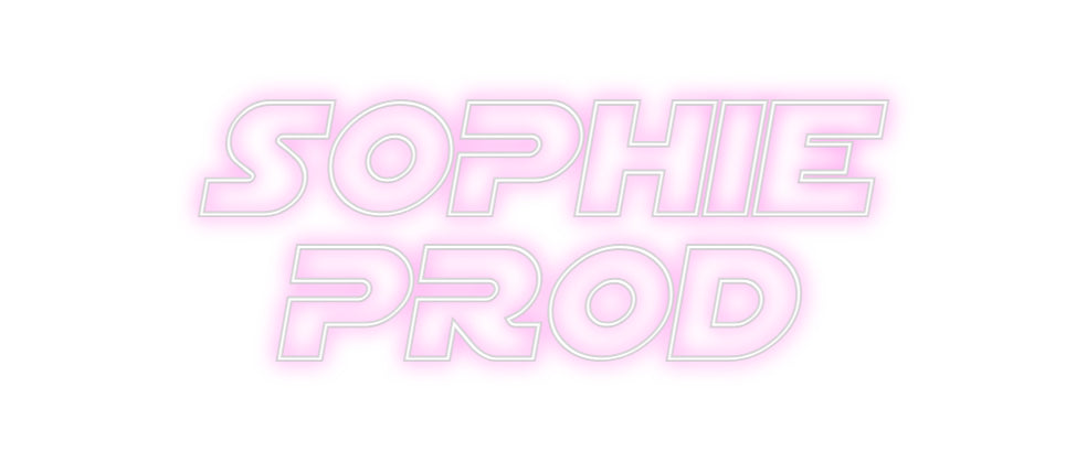 Custom Neon Sign Online Editor SOPHIE
PROD
