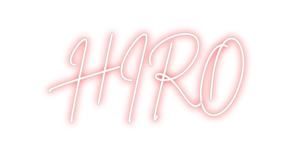 Custom Neon Sign Online Editor HIRO