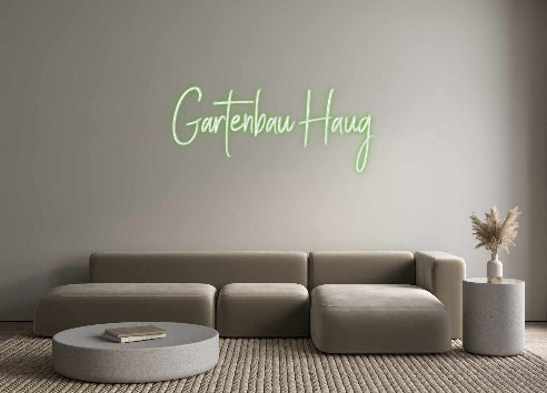 Custom Neon Sign Online Editor Gartenbau Haug