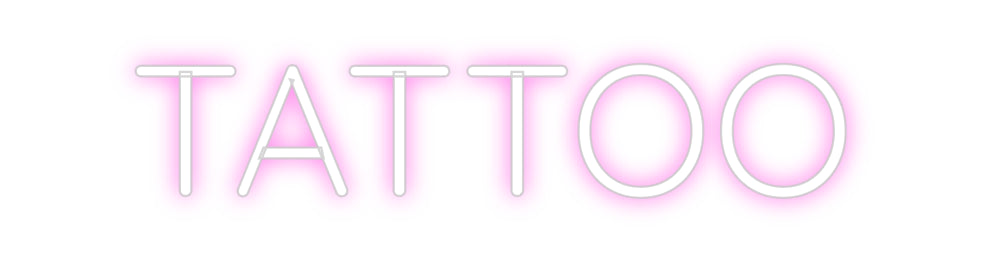 Custom Neon Sign Online Editor TATTOO