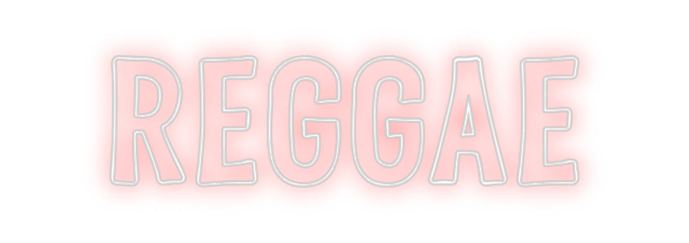 Custom Neon Sign Online Editor REGGAE