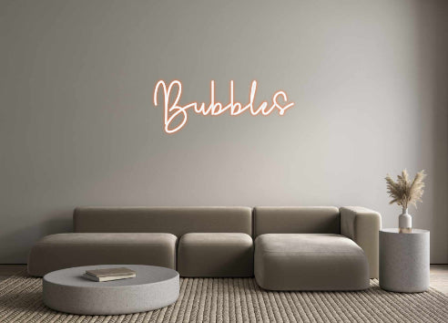 Custom Neon Sign Online Editor Bubbles
