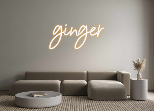 Custom Neon Sign Online Editor ginger
