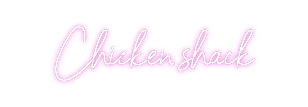 Custom Neon Sign Online Editor Chicken shack