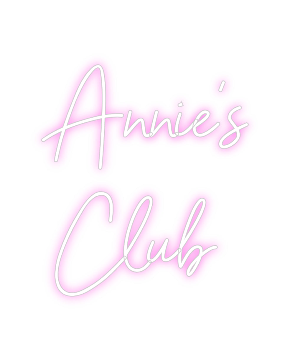 Custom Neon Sign Online Editor Annie's
Club