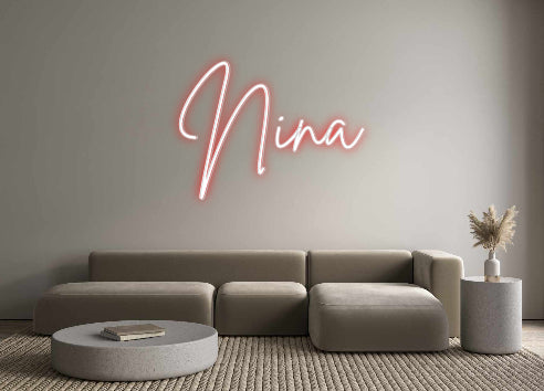 Custom Neon Sign Online Editor Nina