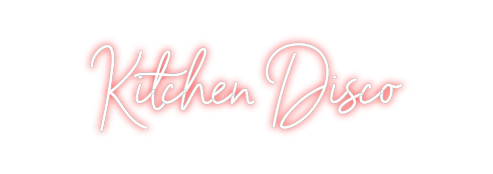 Custom Neon Sign Online Editor Kitchen Disco