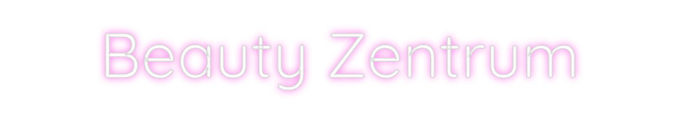 Custom Neon Sign Online Editor Beauty Zentrum