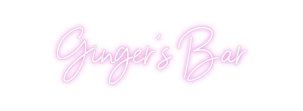 Custom Neon Sign Online Editor Ginger’s Bar