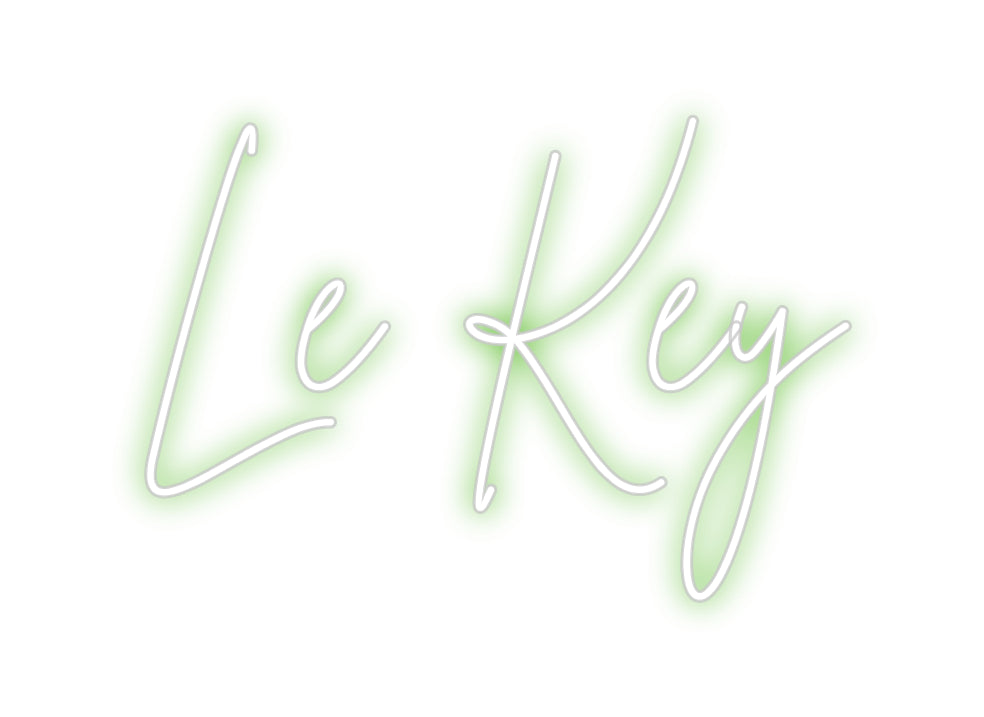 Custom Neon Sign Online Editor Le Key