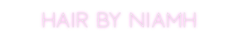 Custom Neon Sign Online Editor Hair By Niamh