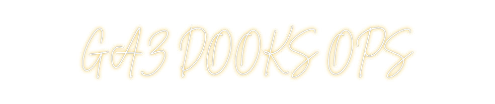 Custom Back Lit Neon Sign Online Editor GAZ DOOKS OPS