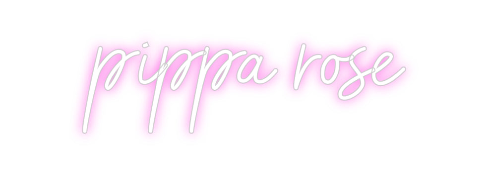 Custom Neon Sign Online Editor pippa rose