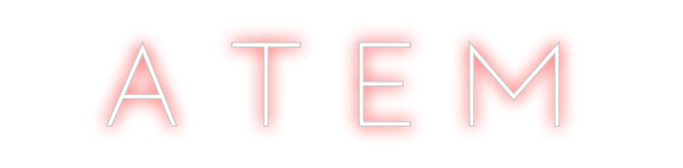 Custom Neon Sign Online Editor A T E M