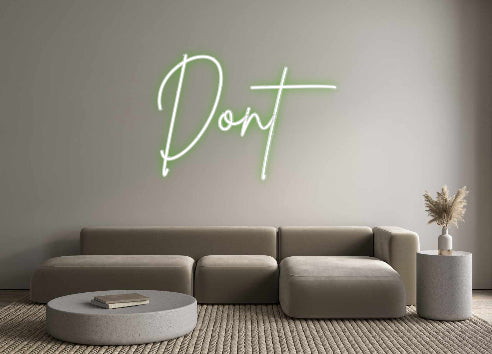 Custom Neon Sign Online Editor Dont