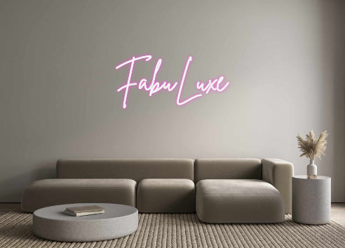 Custom Neon Sign Online Editor FabuLuxe