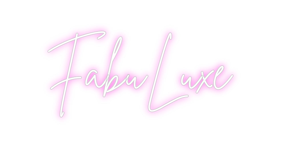 Custom Neon Sign Online Editor FabuLuxe