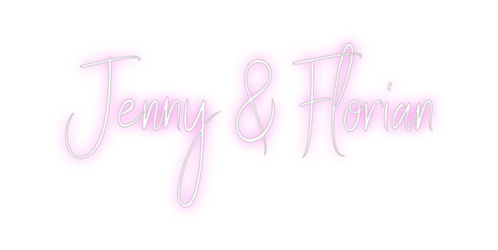 Custom Neon Sign Online Editor Jenny & Florian