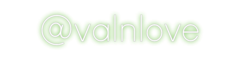 Custom Neon Sign Online Editor @valnlove