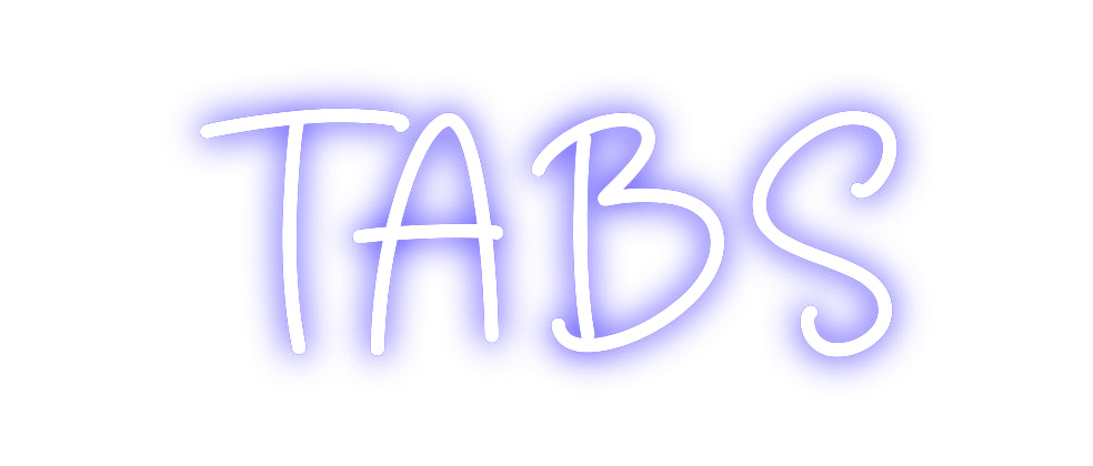 Custom Neon Sign Online Editor TABS