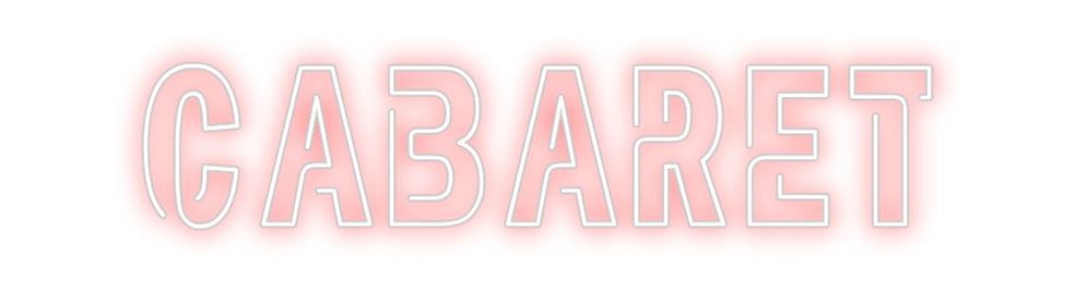 Custom Neon Sign Online Editor CABARET