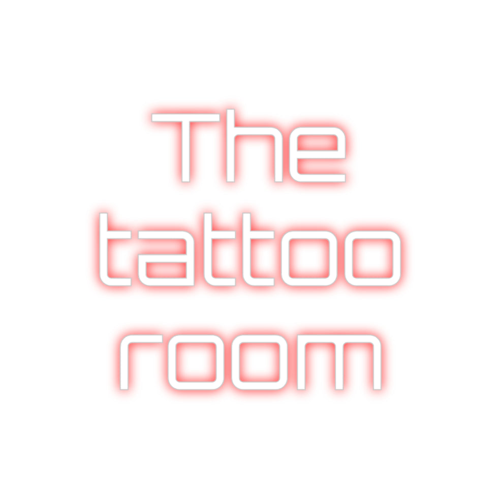 Custom Neon Sign Online Editor The
 tattoo ...