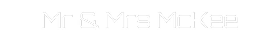 Custom Neon Sign Online Editor Mr & Mrs McKee