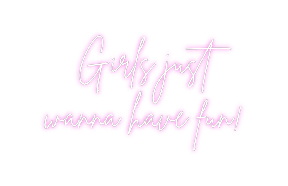 Custom Neon Sign Online Editor Girls just
w...