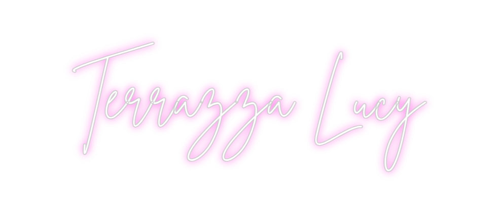 Custom Neon Sign Online Editor Terrazza Lucy