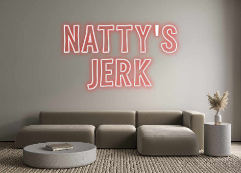 Custom Neon Sign Online Editor NATTY'S 
JERK