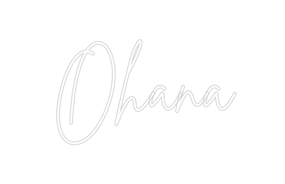 Custom Back Lit Neon Sign Online Editor Ohana