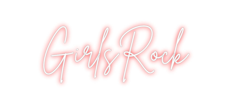 Custom Neon Sign Online Editor GirlsRock