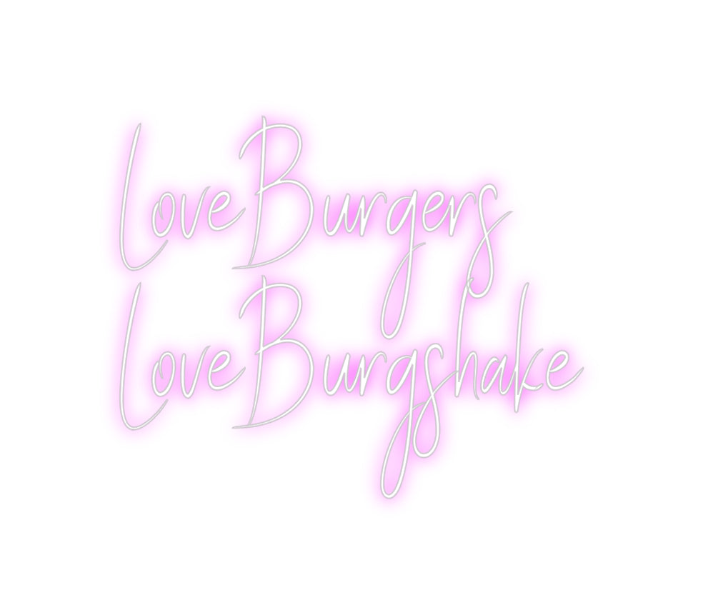 Custom Back Lit Neon Sign Online Editor LoveBurgers
...