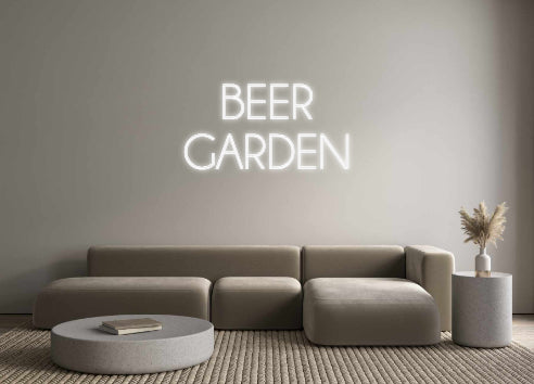 Custom Neon Sign Online Editor BEER 
GARDEN
